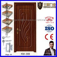 Porta em madeira de MDF com revestimento em PVC